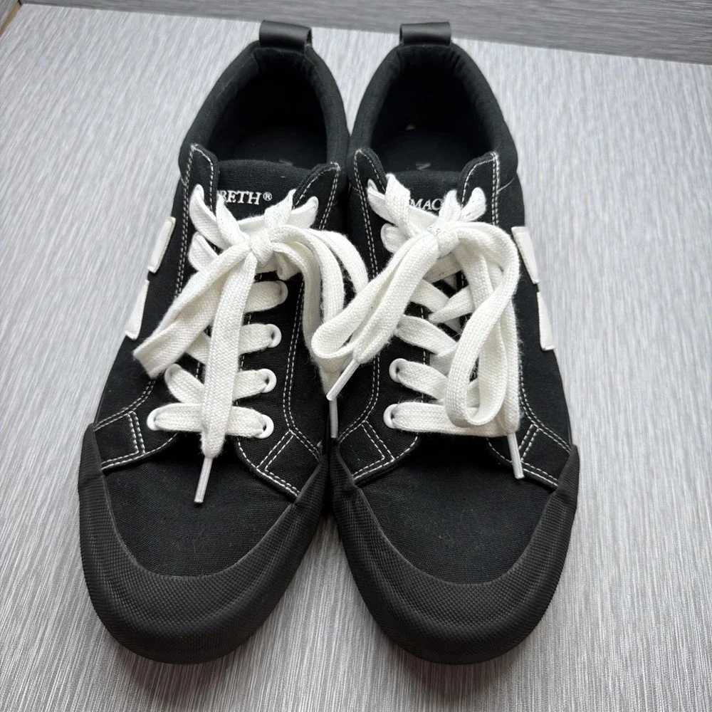 Macbeth Men's Black Canvas Skate Shoes Low Top Sneakers Size 10 EU 43
